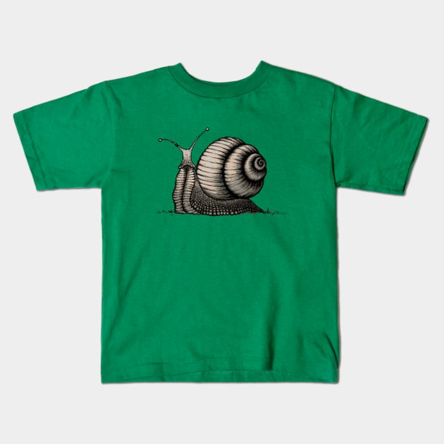 Snail Kids T-Shirt by mangulica